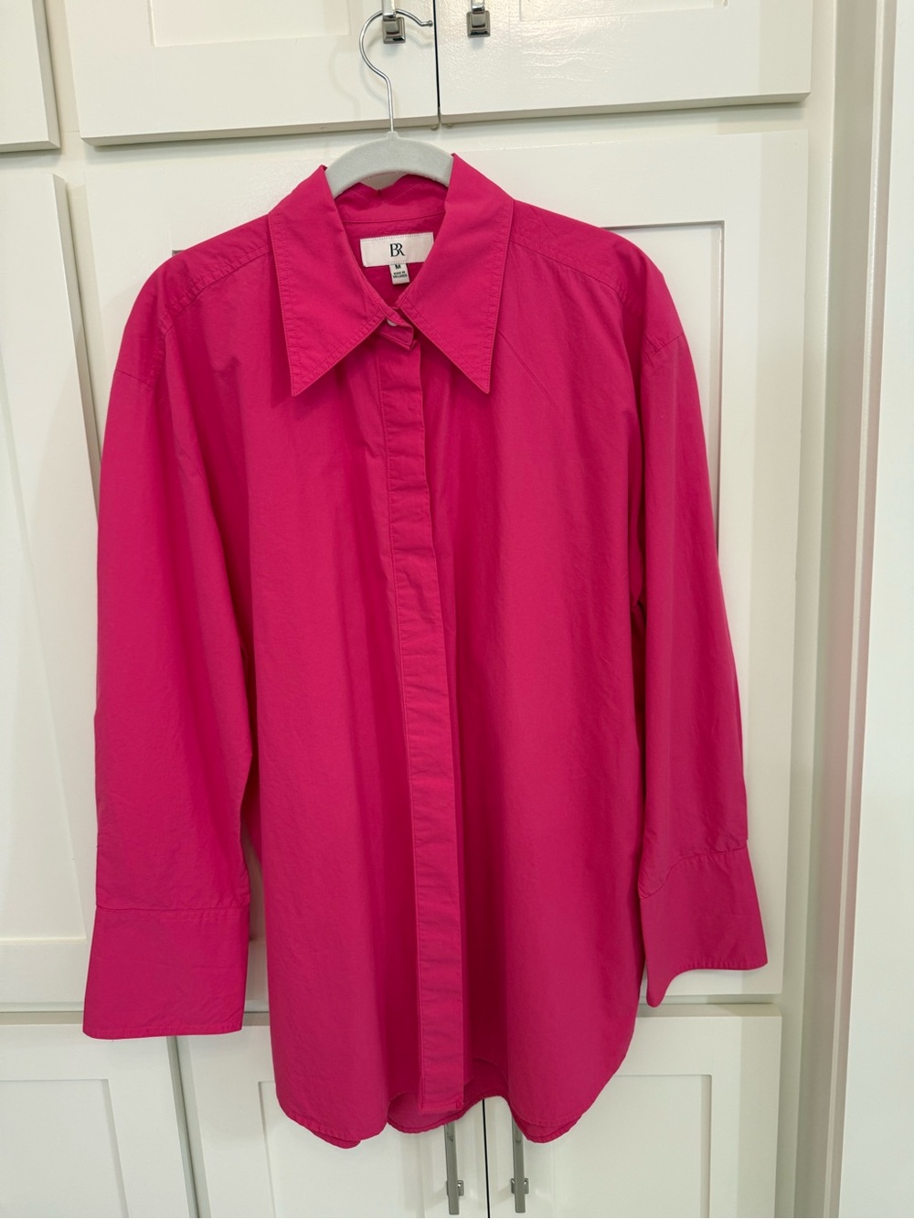 Banana Republic Hot Pink Button-Down Shirt